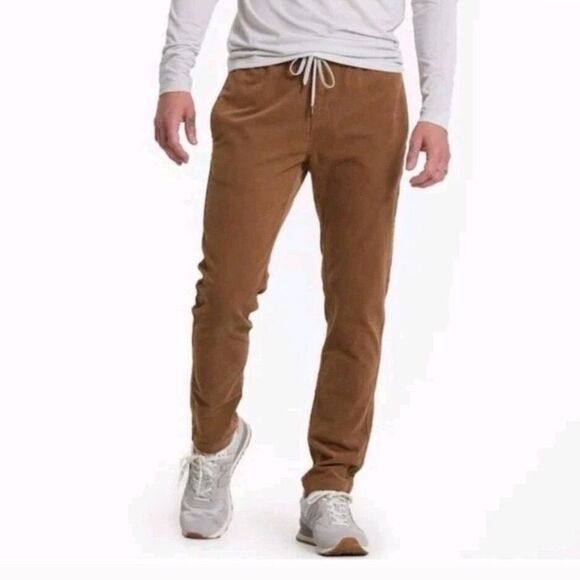 Vuori Other - Vuori Optimist Pant Men's Corduroy Drawstring Immaculate Size XXL Brown